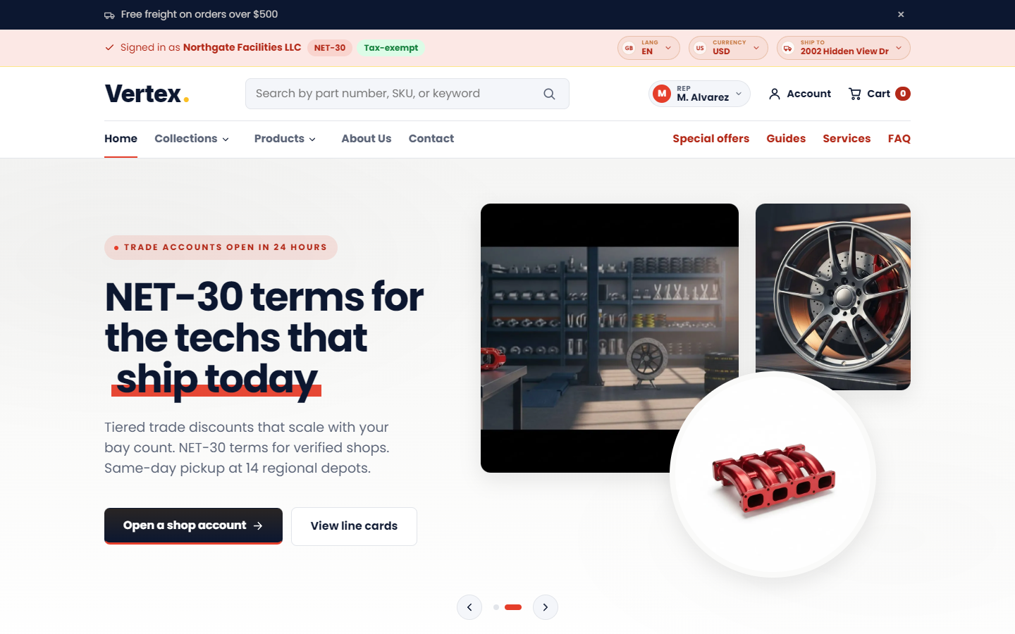 Throttle preset homepage